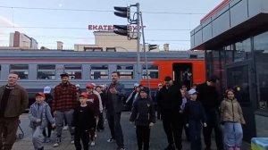 Флэшмоб на вокзале в Екатеринбурге 09.05.2025 г.