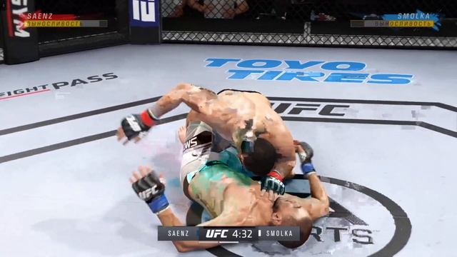 UFC 4 легчайший вес мужчины второй тур Frankie Saenz (США) - Louis S смотреть онлайн