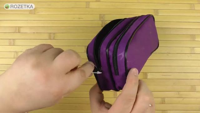 Распаковка Herlitz Double Wild Print 2 отделения Пурпурный 10679710P