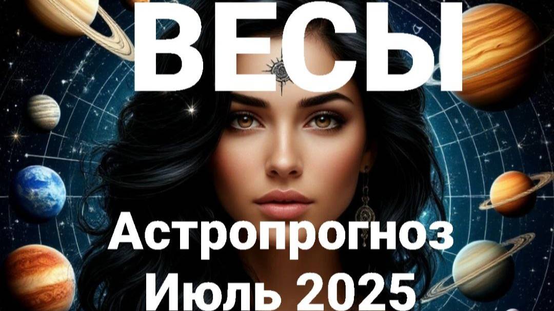 Весы. Июль 2025 год. Астрологический прогноз смотреть онлайн