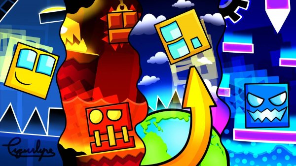 Geometry Dash | Almighty (hard) | OuterSpace (hard) | Shock (harder).