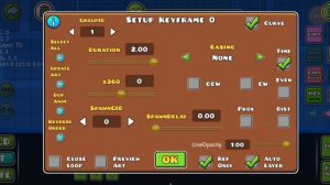 Как создать анимацию в Geometry Dash 2.2?