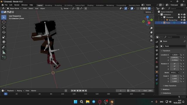 КАК СДЕЛАТЬ 3D МОДЕЛЬ СКИНА МАЙНКРАФТ В БЛЕНДЕРЕ смотреть онлайн