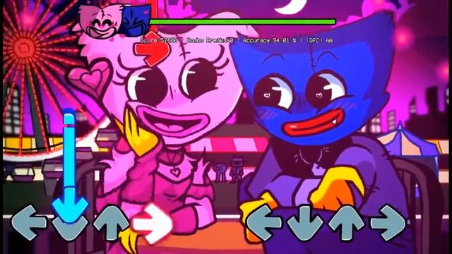 НЕДЕЛЯ СВИДАНИЙ ХАГГИ ВАГГИ И КИССИ МИССИ! FNF Huggy Wuggy & Kissy Missy The Date Week (Heartbass) смотреть онлайн