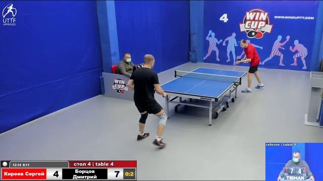 15:30 Киреев Сергей 3-2 Борцов Дмитрий    стол 4  ЮГ-3  27.10.21