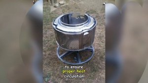 Очаг из барабана стиральной машины своими руками | DIY