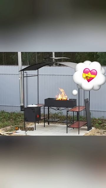 Мангал Уют с печкой, Универсальный КМ, беседка Перун М? смотреть онлайн