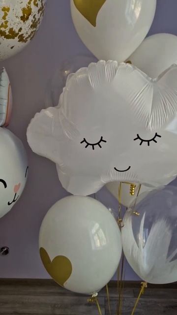 Белоснежный набор на выписку для девочки 🤍 #шары#аэродизайн#выписка#воздушныешары #genderparty