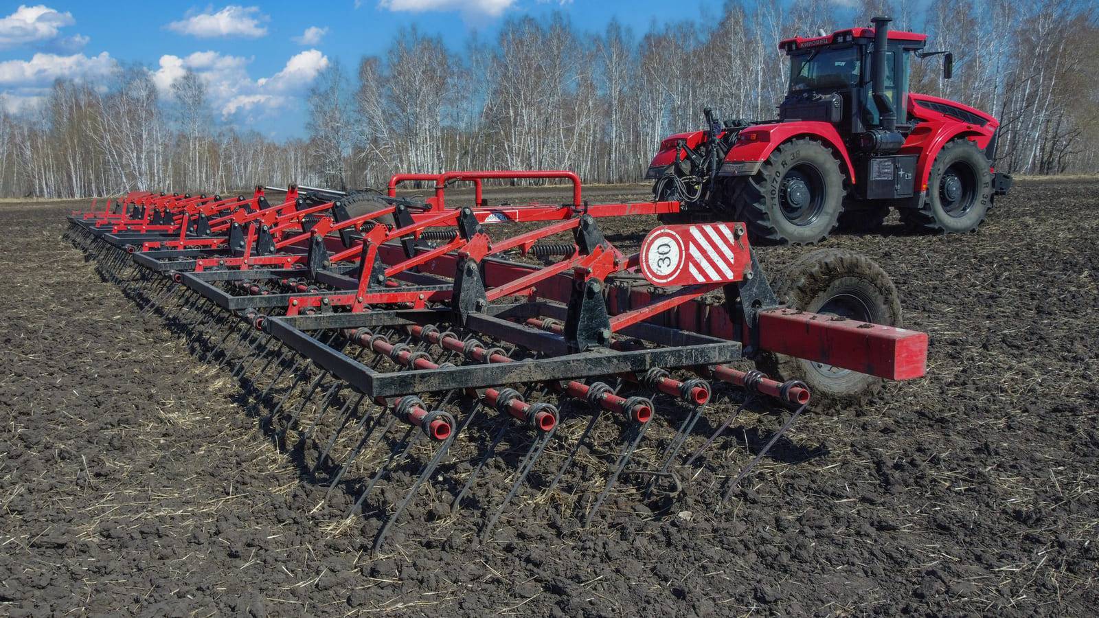 Универсальная тяжелая средняя пружинная борона  СоломМастер 21 от завода«Willock Farm»(Виллок Фарм)