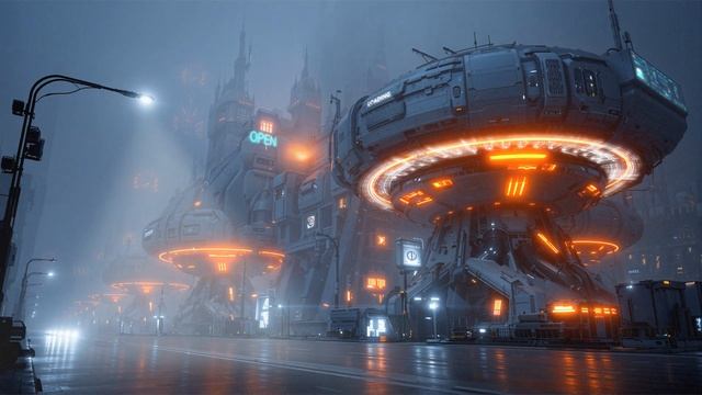 Neon Empire Cyberpunk Ambience  Glowing Skyscrapers For Calm & Deep Focus