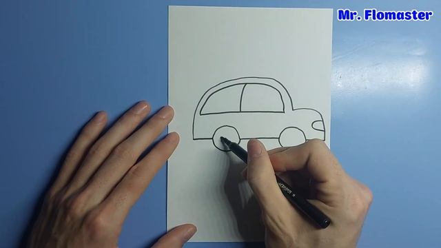 Как Рисовать Автомобиль 🚗 - Рисунки для детей / How to Draw a Car 😀 смотреть онлайн