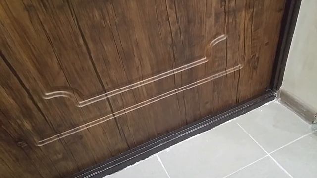 Придать блеск входной железной двери после ремонта. смотреть онлайн