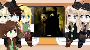 ~Реакция персонажей из *Как приучить Дракона* на Иккинга~