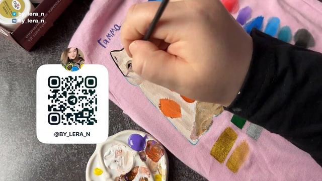 Гамма - краски по ткани (и коже?) | Как рисовать на футболках смотреть онлайн