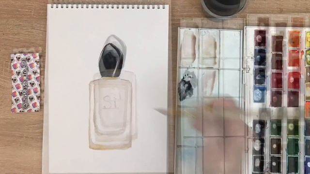флакончик духов акварель смотреть онлайн