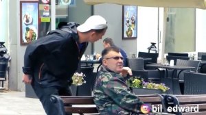 Эдвард Бил. Сумасшедший белый. Жёсткий пранк.Первые пранки Эдуарда Биля.