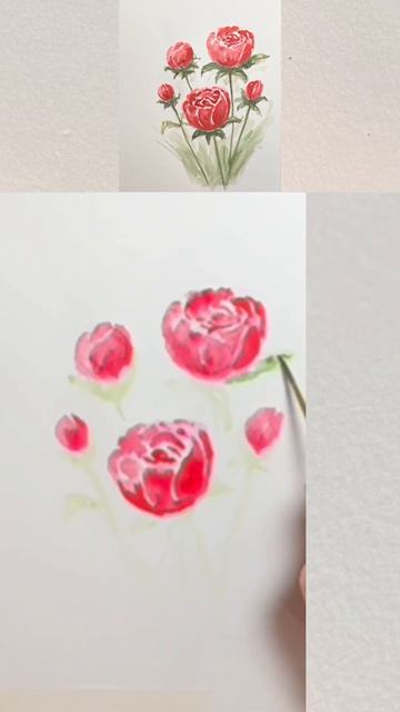 Peonies. Watercolor. Пионы. Акварель. #Shorts#watercolor#flowers#пионы#аквар смотреть онлайн