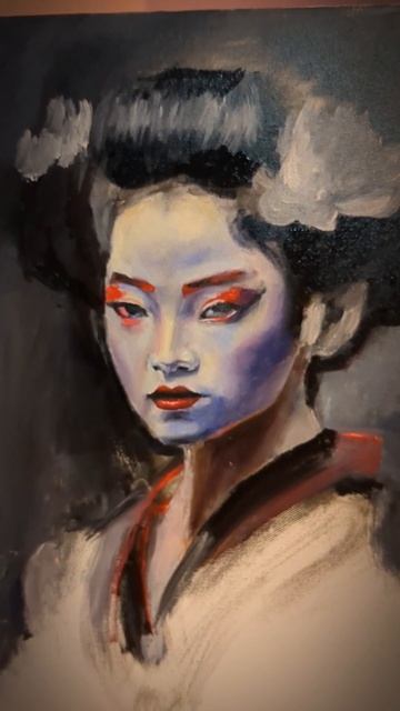 живопись девушка портрет арт кстати есть видео урок п? смотреть онлайн