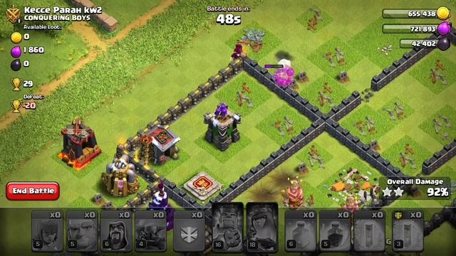 CLASH OF CLANS БЕЗ ДОНАТА / РАК-АТАК НА 9 TH / 9 РАТУША В КЛЕШ ОФ КЛЕНС. смотреть онлайн