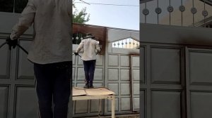 как убрать ржавчину от ворота покраска ворота