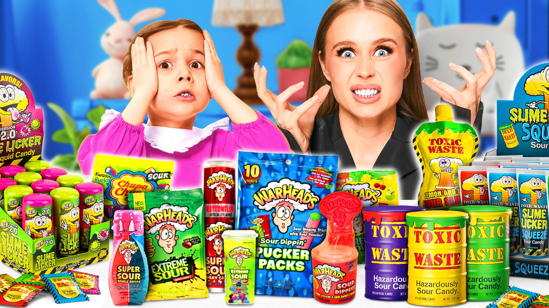 Едим САМЫЕ КИСЛЫЕ конфеты в мире — СУПЕР КИСЛЫЙ ЧЕЛЛЕНДЖ! смотреть онлайн