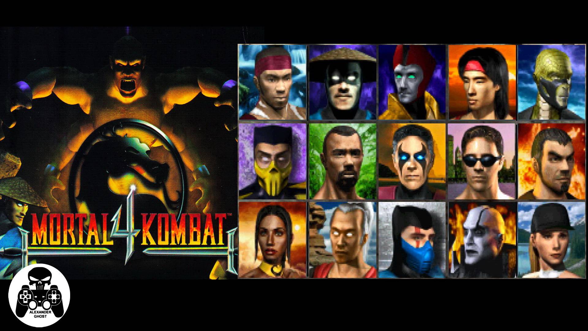 Mortal Kombat 4 Sony Playstation (PS1) прохождение Scorpion (все фаталити, концовки)
