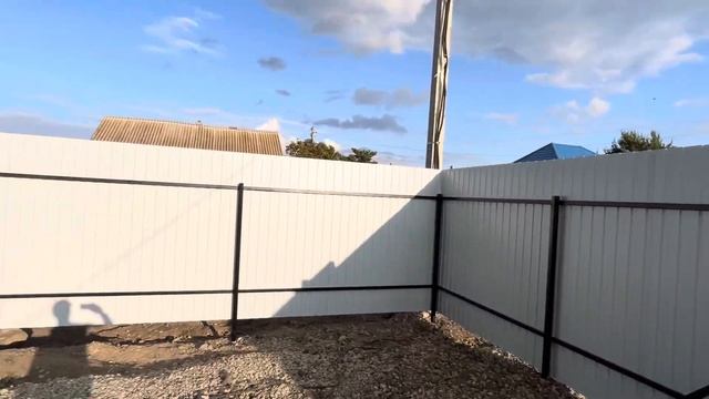 Откатные ворота , калитка и 70 метров забора из профнас? смотреть онлайн