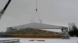 Монтаж металлических ферм