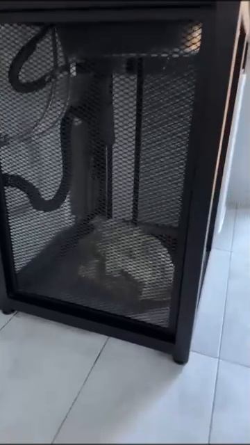 Использование просечной сетки для тумбы под раковину, ячейка TR 20х10