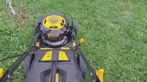 Газонокосилка CHAMPION LM 4627. Первый покос, смотрим результат.