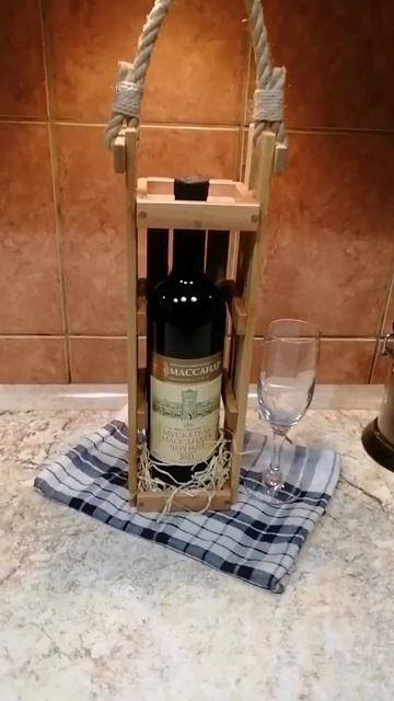 Оригинальная подарочная упаковка для бутылки вина!!! С смотреть онлайн