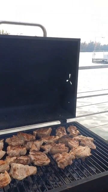 Шашлык,гриль,река Кубань,парк,любишь мясо ставь лайк?