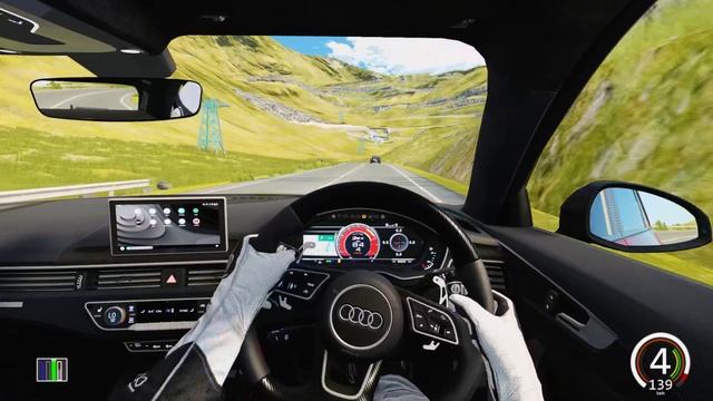 BMW Фен кара АUDI RS4 | Assetto Corsa | Transfăgărășan смотреть онлайн