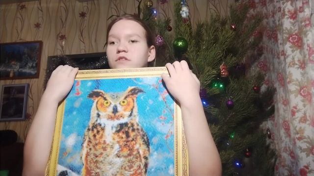 распаковка картины стразами ❤️🔥 Совушка 🦉#Алмазн смотреть онлайн