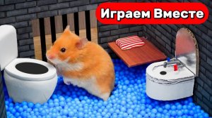 Побег хомяка из сложного лабиринта 🐹 Приключения Умного Хомяка 🐹 Видео для детей