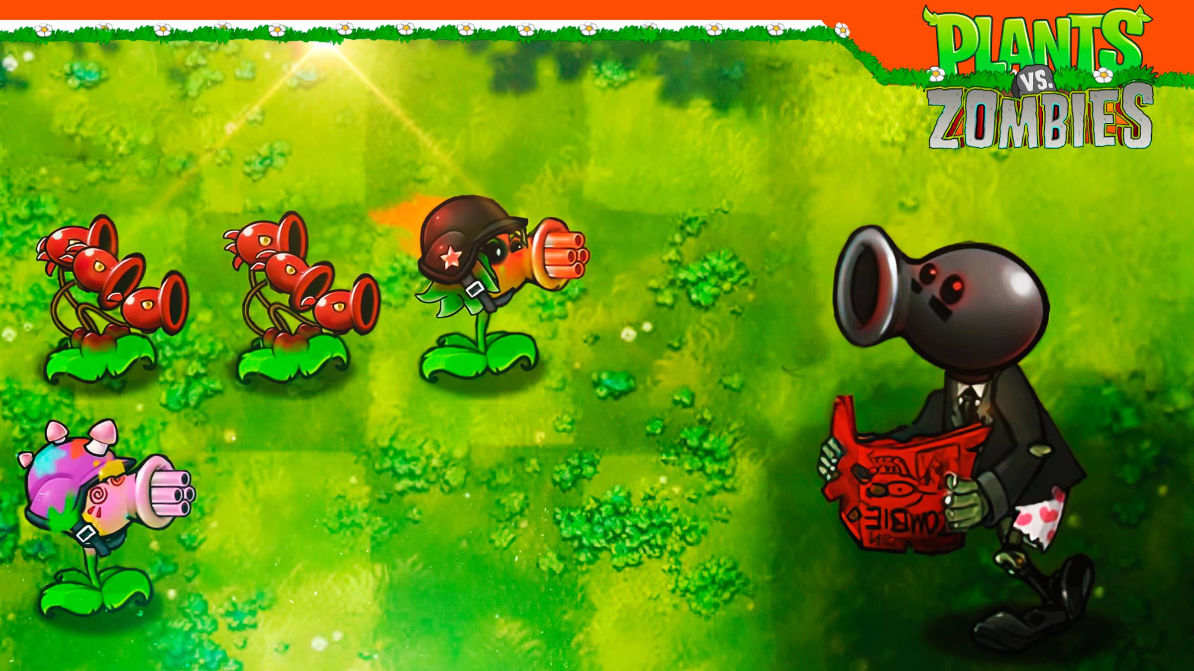 😈 НОВОЕ РАСТЕНИЕ ГИПНО И ОСТРЫЙ ПУЛЕМЁТ EXPANDED 2.0 МОД 😈 Plants vs Zombies Растения против зомби смотреть онлайн