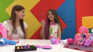 Веселые детские видео. Салон красоты для девочек. Куклы Барби и Эквестрия Герлз.