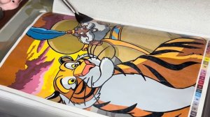 Защита готовых картинок акриловым лаком в раскрасках