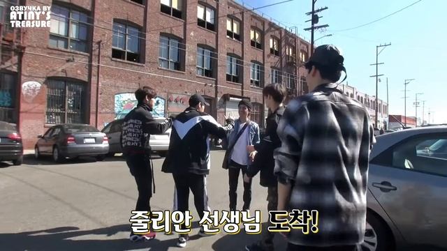 [Озвучка by ATINY'S TREASURE] ATEEZ (KQ Fellaz) в Америке EP. 12