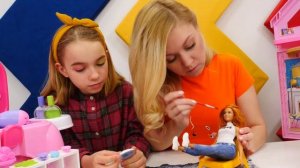 Кукла Барби в видео онлайн - Модный образ для Barbie! Битва Стилистов! – Одевалки игры для девочек