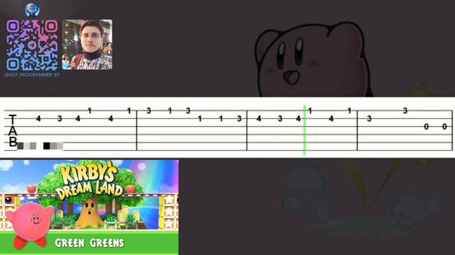 🎸 Kirby's Dream Land - Green Greens (Guitar Tutorial) Ⓜ️