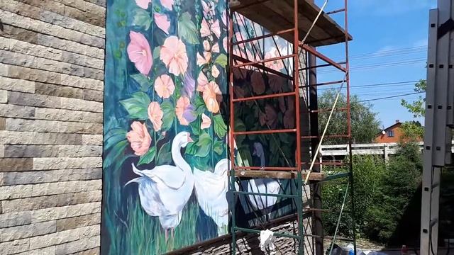 Роспись стен. Росписываем фасадные стены. Видео - 8 смотреть онлайн