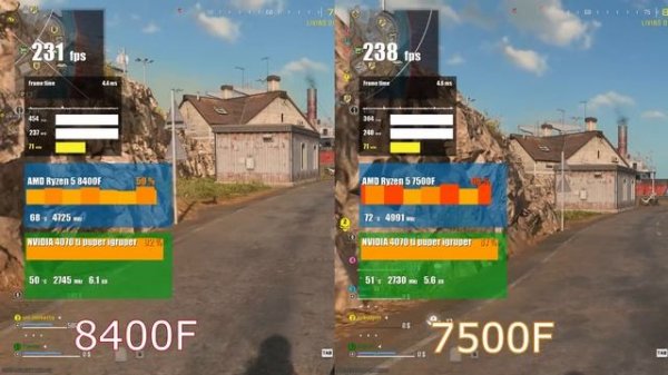 НОВЫЙ ПРОЦЕССОР AMD RYZEN 5 8400F VS 7500F Тест / test