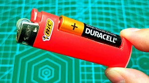 ВЕЧНАЯ ЗАЖИГАЛКА из обычной батарейки