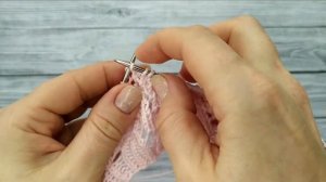 Ажурная кокетка спицами// МК УЗОР