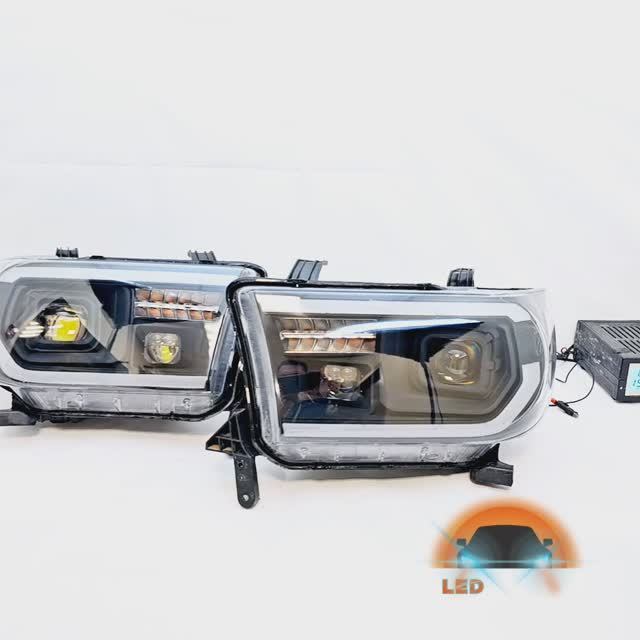Toyota Tundra QBiled тюнинг фары светодиодные смотреть онлайн