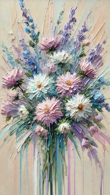 Астры (стиль картины: #импрессионизм) #259 смотреть онлайн