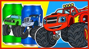 Вспыш и Чудо машинки. 2 часть. Учим цвета. Фанта. Ам Ням. Learn Colors. Fanta.