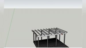 SketchUp сборка беседки