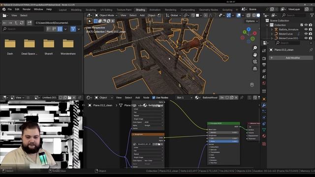 Баллиста в Blender. Текстуры и колупание #7 смотреть онлайн